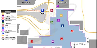 Les aéroports de Milan linate carte
