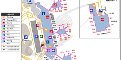 Carte de l'aéroport de Milano