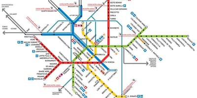 Milano tube de la carte