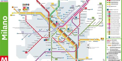 Milan gare centrale de la carte