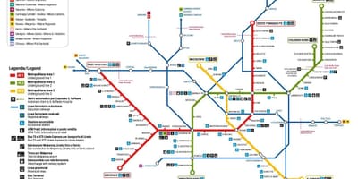 La carte de milan, bus 73 route