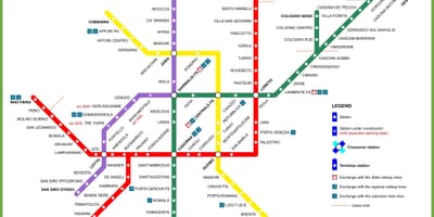 Métro milano carte